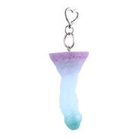 4.68in 5.9in 7.16in 8.26in Fantasy Spiked Monster Silicone Dildo With Key Chain