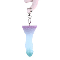 4.68in 5.9in 7.16in 8.26in Fantasy Spiked Monster Silicone Dildo With Key Chain
