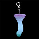4.68in 5.9in 7.16in 8.26in Fantasy Spiked Monster Silicone Dildo With Key Chain