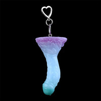 4.68in 5.9in 7.16in 8.26in Fantasy Spiked Monster Silicone Dildo With Key Chain