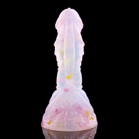 4.68in 5.9in 7.16in 8.26in Fantasy Spiked Silicone Soft Odd Dildo With Key Chain
