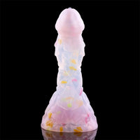 4.68in 5.9in 7.16in 8.26in Fantasy Spiked Silicone Soft Odd Dildo With Key Chain
