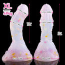 4.68in 5.9in 7.16in 8.26in Fantasy Spiked Silicone Soft Odd Dildo With Key Chain