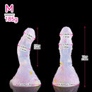 4.68in 5.9in 7.16in 8.26in Fantasy Spiked Silicone Soft Odd Dildo With Key Chain