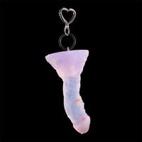 4.68in 5.9in 7.16in 8.26in Fantasy Spiked Silicone Soft Odd Dildo With Key Chain