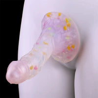 4.68in 5.9in 7.16in 8.26in Fantasy Spiked Silicone Soft Odd Dildo With Key Chain