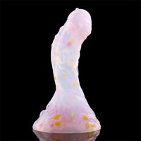 4.68in 5.9in 7.16in 8.26in Fantasy Spiked Silicone Soft Odd Dildo With Key Chain
