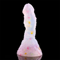 4.68in 5.9in 7.16in 8.26in Fantasy Spiked Silicone Soft Odd Dildo With Key Chain