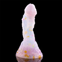 4.68in 5.9in 7.16in 8.26in Fantasy Spiked Silicone Soft Odd Dildo With Key Chain