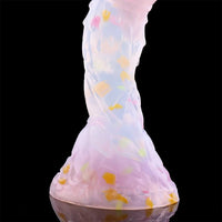 4.68in 5.9in 7.16in 8.26in Fantasy Spiked Silicone Soft Odd Dildo With Key Chain