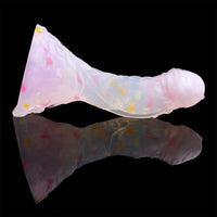 4.68in 5.9in 7.16in 8.26in Fantasy Spiked Silicone Soft Odd Dildo With Key Chain