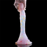 4.68in 5.9in 7.16in 8.26in Fantasy Spiked Silicone Soft Odd Dildo With Key Chain