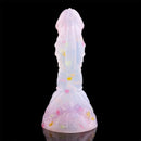 4.68in 5.9in 7.16in 8.26in Fantasy Spiked Silicone Soft Odd Dildo With Key Chain