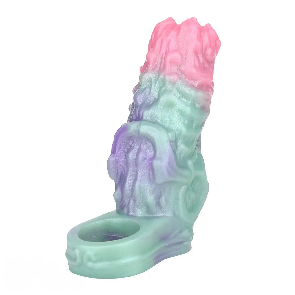 4.68in Crimson Sprout SHAZ-3015 Fantasy Hollow Dildo Sleeve For Extension