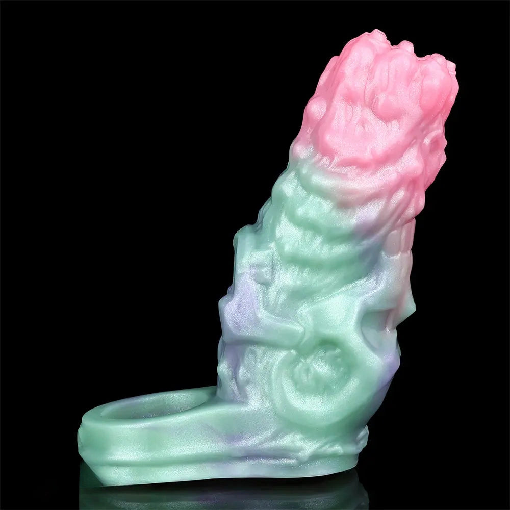 4.68in Crimson Sprout SHAZ-3015 Fantasy Hollow Dildo Sleeve For Extension