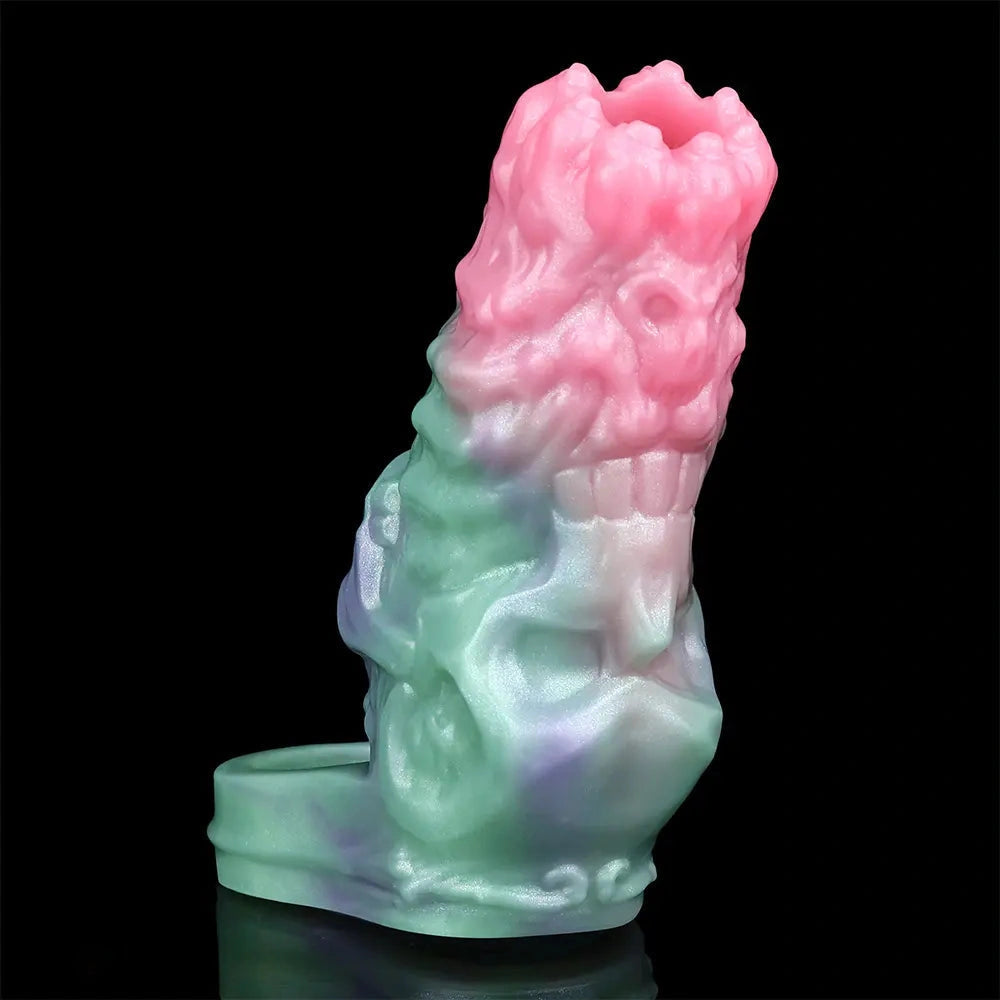 4.68in Crimson Sprout SHAZ-3015 Fantasy Hollow Dildo Sleeve For Extension