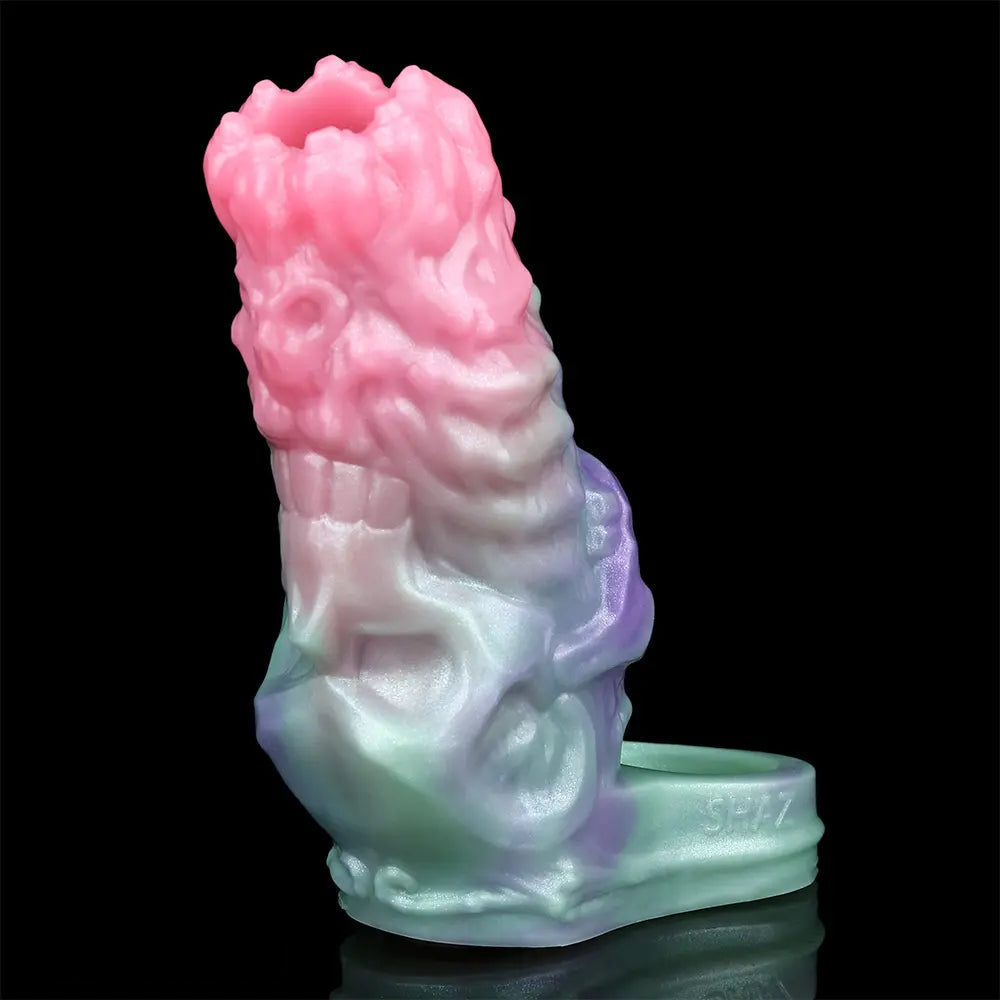 4.68in Crimson Sprout SHAZ-3015 Fantasy Hollow Dildo Sleeve For Extension