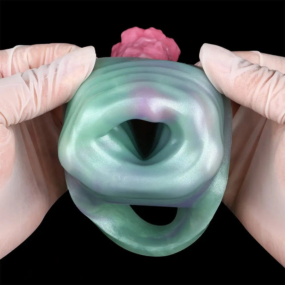4.68in Crimson Sprout SHAZ-3015 Fantasy Hollow Dildo Sleeve For Extension