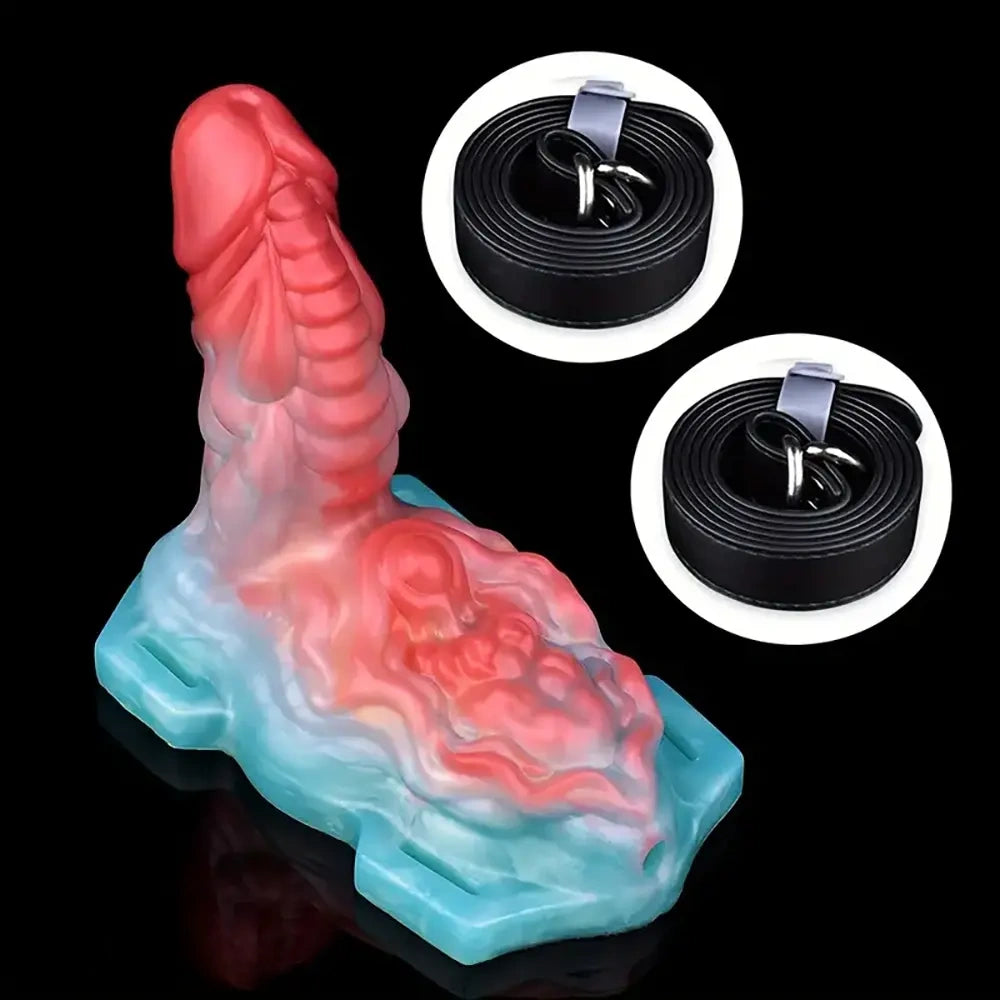 4.69in Small Fantasy Silicone Soft Strap on Dildo For Vaginal Stimulation