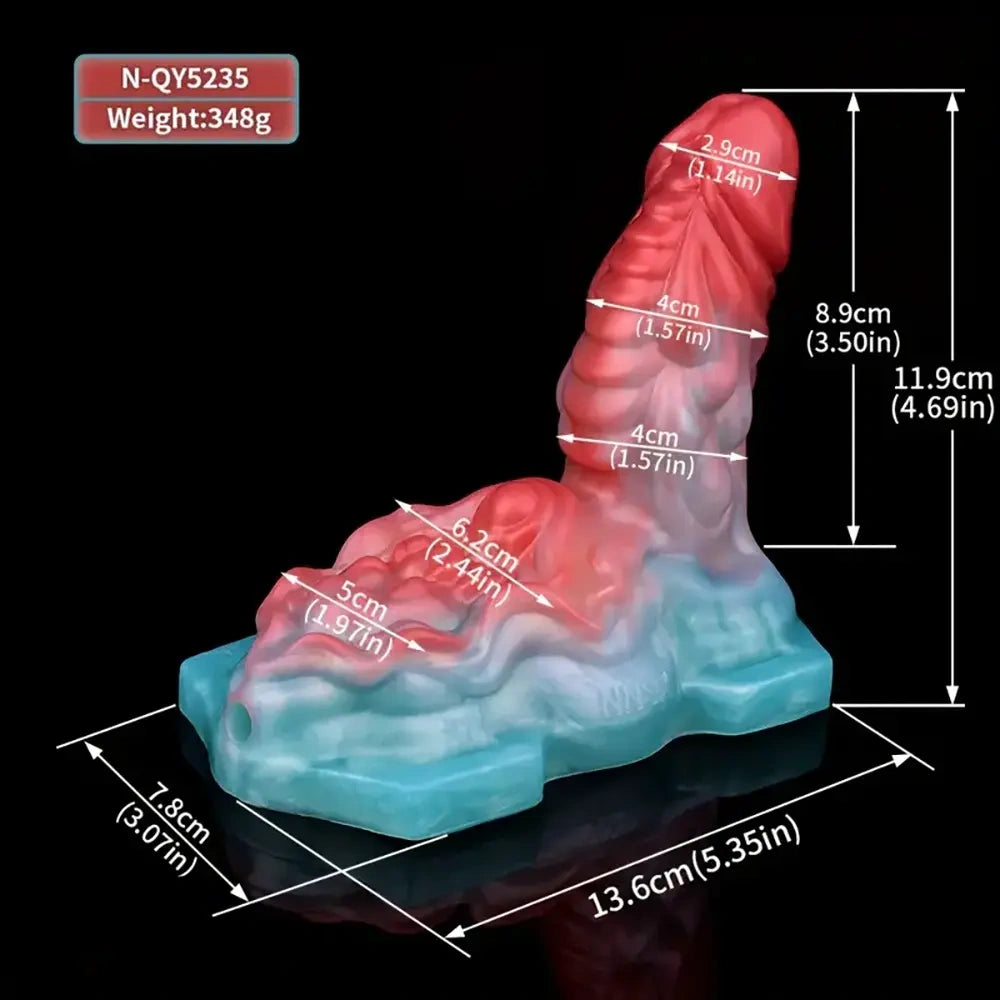 4.69in Small Fantasy Silicone Soft Strap on Dildo For Vaginal Stimulation