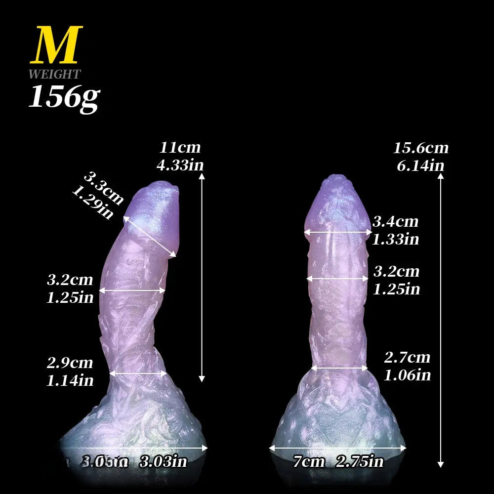 4.6in 4.8in 6.14in 7.61in 8.34in Silicone Fantasy Octopus Dildo Pendant