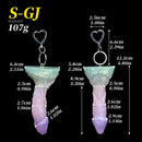 4.6in 4.8in 6.14in 7.61in 8.34in Silicone Fantasy Octopus Dildo Pendant
