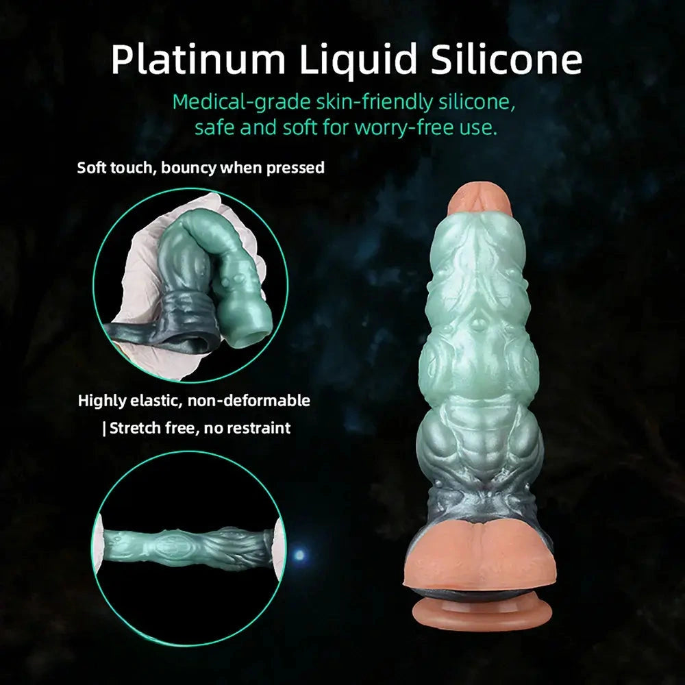 4.6in 5.62in 6.49in Silicone Knot Penis Dildo Sleeve For Women Men Cock