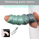 4.6in 5.62in 6.49in Silicone Knot Penis Dildo Sleeve For Women Men Cock