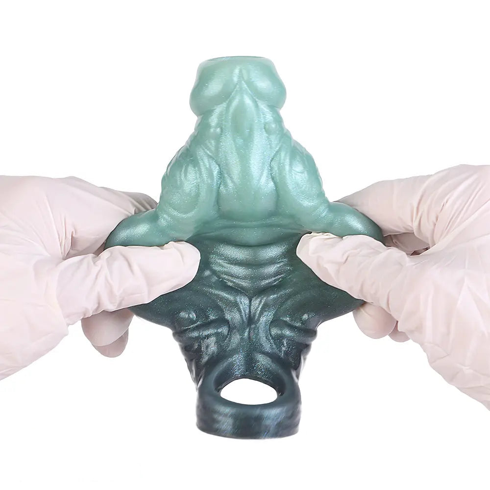 4.6in 5.62in 6.49in Silicone Knot Penis Dildo Sleeve For Women Men Cock
