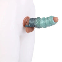 4.6in 5.62in 6.49in Silicone Knot Penis Dildo Sleeve For Women Men Cock