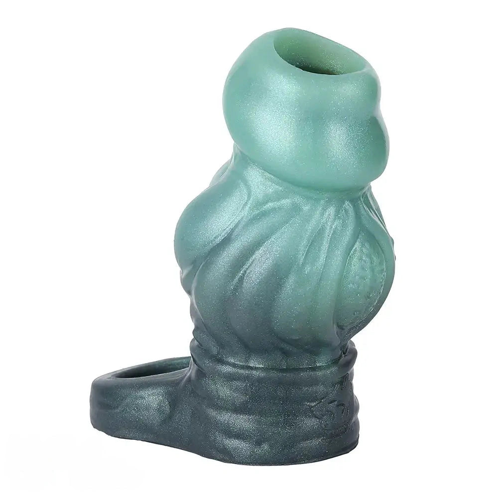 4.6in 5.62in 6.49in Silicone Knot Penis Dildo Sleeve For Women Men Cock