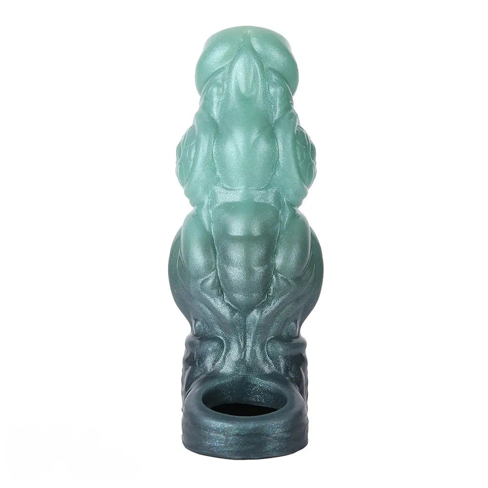 4.6in 5.62in 6.49in Silicone Knot Penis Dildo Sleeve For Women Men Cock