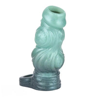 4.6in 5.62in 6.49in Silicone Knot Penis Dildo Sleeve For Women Men Cock