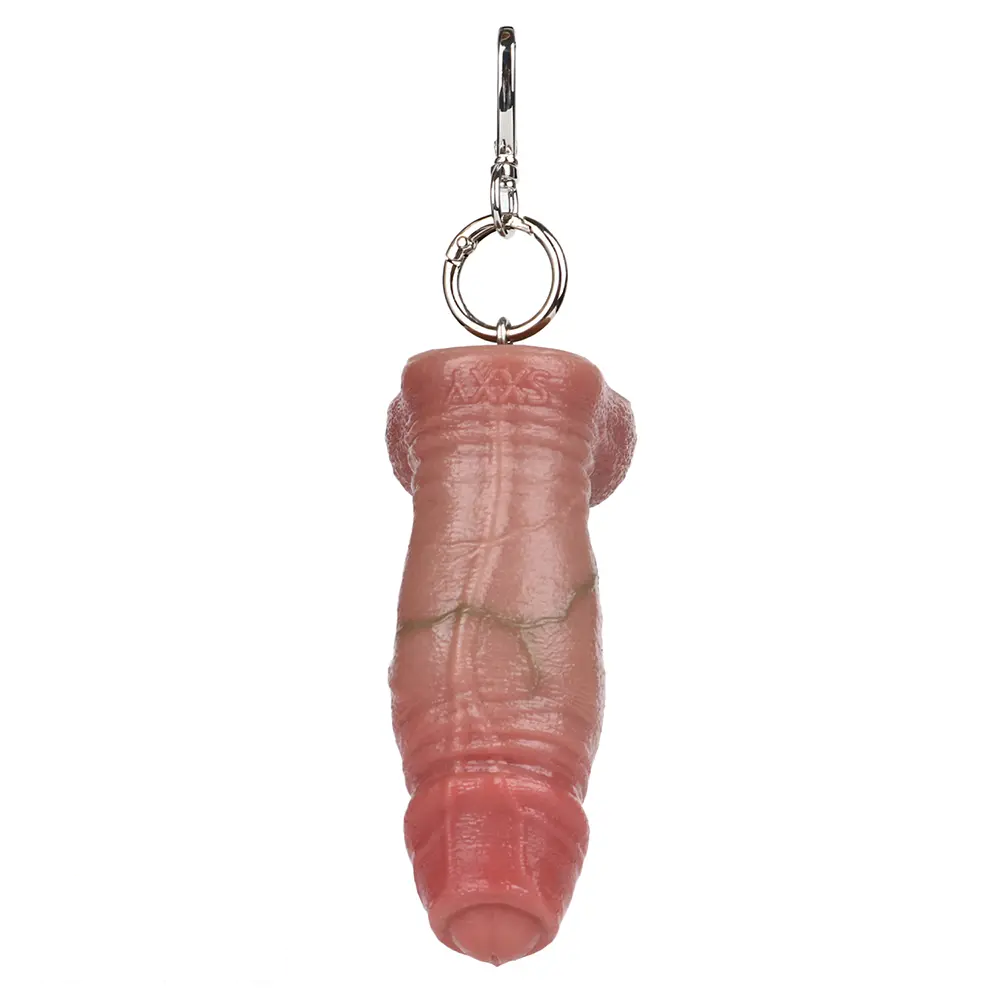 4.6in Lifelike Small Cock Uncut Foreskin Dildo For Key Chain Anal Expansion