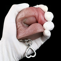 4.6in Lifelike Small Cock Uncut Foreskin Dildo For Key Chain Anal Expansion