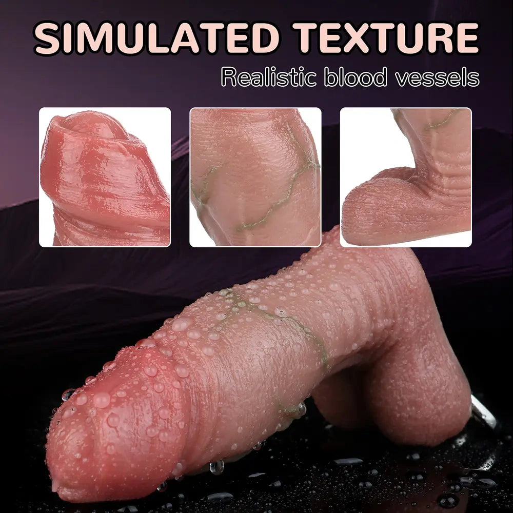 4.6in Lifelike Small Cock Uncut Foreskin Dildo For Key Chain Anal Expansion