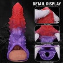 4.72in 5.31in 5.9in Spiked Cock Hollow Dildo Sleeve Male Extended Sheath