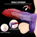 4.72in 5.31in 5.9in Spiked Cock Hollow Dildo Sleeve Male Extended Sheath