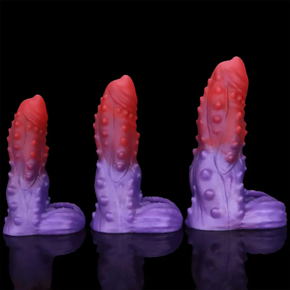 4.72in 5.31in 5.9in Spiked Cock Hollow Dildo Sleeve Male Extended Sheath