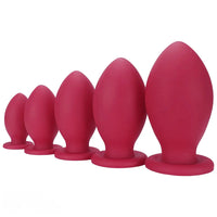 4.72in 5.51in 6.29in 7.08in 7.87in Rugby Silicone Butt Plug Dildo Adult Sex Toy