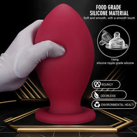 4.72in 5.51in 6.29in 7.08in 7.87in Rugby Silicone Butt Plug Dildo Adult Sex Toy