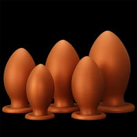 4.72in 5.51in 6.29in 7.08in 7.87in Rugby Silicone Butt Plug Dildo Adult Sex Toy