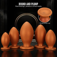4.72in 5.51in 6.29in 7.08in 7.87in Rugby Silicone Butt Plug Dildo Adult Sex Toy