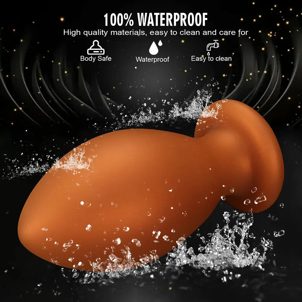 4.72in 5.51in 6.29in 7.08in 7.87in Rugby Silicone Butt Plug Dildo Adult Sex Toy