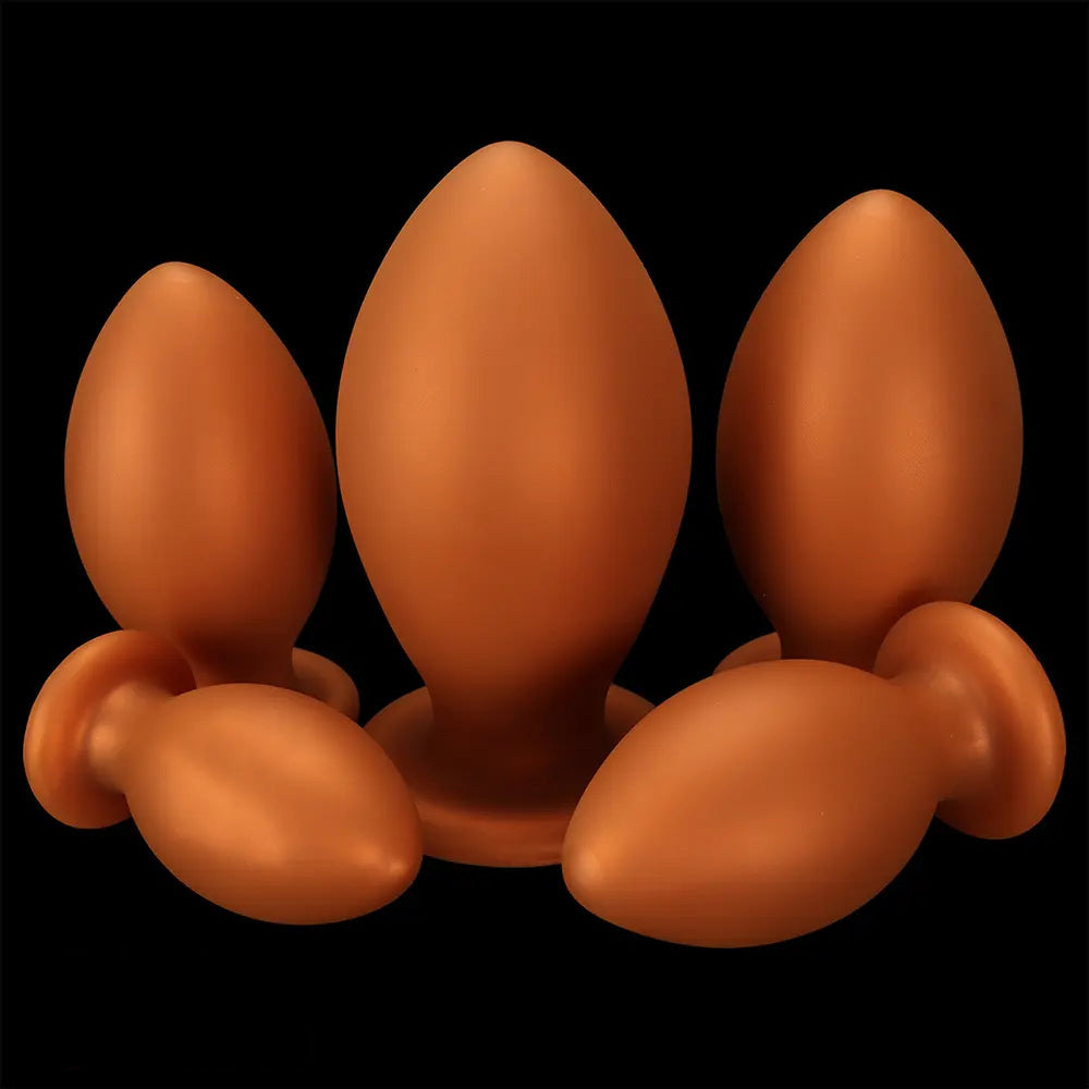 4.72in 5.51in 6.29in 7.08in 7.87in Rugby Silicone Butt Plug Dildo Adult Sex Toy