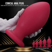 4.72in 5.51in 6.29in 7.08in 7.87in Rugby Silicone Butt Plug Dildo Adult Sex Toy