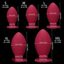 4.72in 5.51in 6.29in 7.08in 7.87in Rugby Silicone Butt Plug Dildo Adult Sex Toy