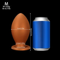 4.72in 5.51in 6.29in 7.08in 7.87in Rugby Silicone Butt Plug Dildo Adult Sex Toy