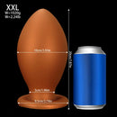 4.72in 5.51in 6.29in 7.08in 7.87in Rugby Silicone Butt Plug Dildo Adult Sex Toy