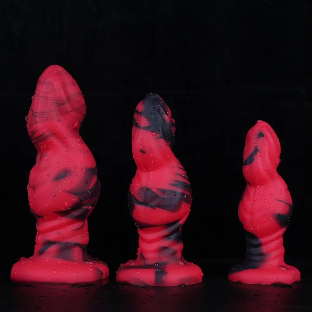 4.72in 5.51in 6.3in Fantasy Odd Silicone Soft Dildo For Couples Lesbian